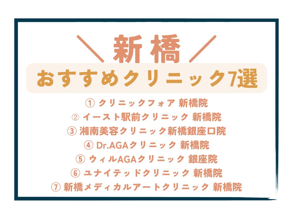 【新橋】AGA治療が安い！おすすめクリニック7選