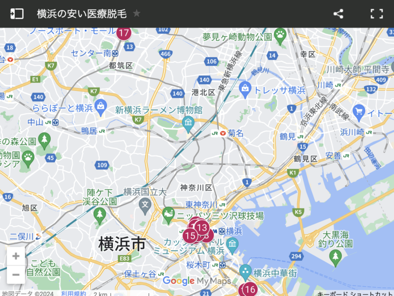 横浜の安い医療脱毛MAP