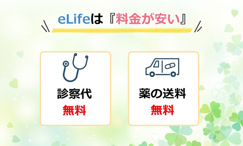 eLifeは料金が安いのオリジナル図解